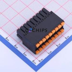 KF2EDGKS-3.5-2*9P Plug-in Terminal Block P=3.5mm Connector ( Connector Type: Male Plug )( Construction: 2x9P )( Pitch: 3.5mm ) - Product Image 1
