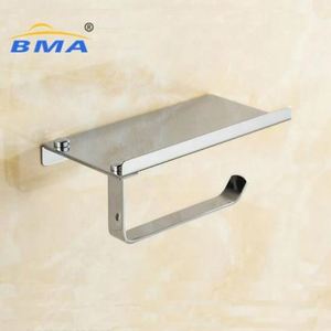 <strong>Wall</strong> <strong>Mount</strong> Tissue Mobile Cell Phone Storage Stainless Steel <strong>Roll</strong> <strong>Toilet</strong> Paper <strong>Holder</strong> with Shelf - Product Image 2