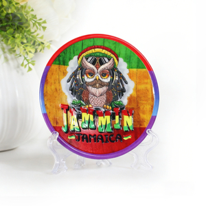 Imán de Refrigerador de Cerámica 3D Personalizado, Recuerdo de Jamaica, Estilo Reggae, León, Búho, Imán de Porcelana para Refrigerador - Product Image 3