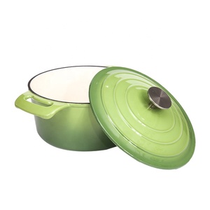 Ensemble de <span class=keywords><strong>casseroles</strong></span> et marmites Longkey en fonte émaillée céramique, classiques, antiadhésives, écologiques, compatibles gaz et <span class=keywords><strong>induction</strong></span> - Product Image 6