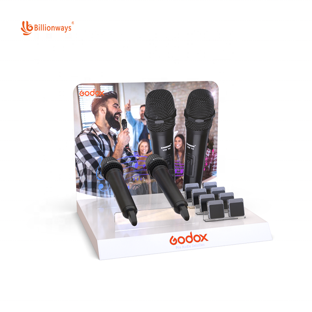 Custom Made Desktop Perspex Karaoke Microphone Stand Holder Acrylic Musician Player Display Racks