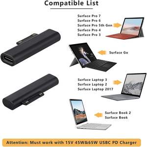 Magnetische Pd 65W Type C Usb Adapter Gloednieuwe C Naar Oppervlakte Adapter Voor Surface Pro 7/Pro 6/Pro 5/Pro 4/Pro <span class=keywords><strong>3</strong></span> Series Laptop - Product Image 3