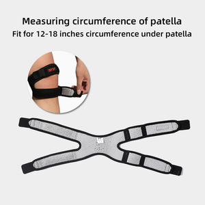 Supporto per ginocchiera in Neoprene regolabile cinturino per ginocchio a doppia rotula per alleviare il dolore al ginocchio