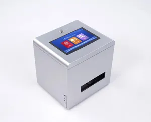 Máquina de codificación de lotes de inyección de tinta estática impresoras de inyección de tinta térmica automática para lote inferior de botella cuentagotas de vidrio ámbar sin impresión