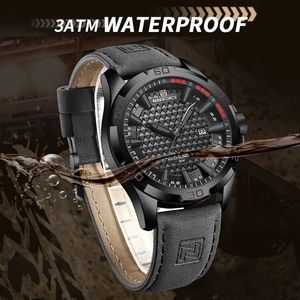 Jam Tangan Pria NAVIFORCE 8023 Fashion Sport Quartz <span class=keywords><strong>Analog</strong></span> Tanggal Jam Tangan Pria Relogio Masculino Kulit Tahan Air 3ATM - Product Image 6