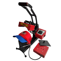Presse à chaud combinée 2 en 1, impression par sublimation d'étiquettes et de capuchons 15*15CM, machine pour publicité LOGO, machine à transfert thermique