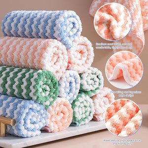 Chiffon de nettoyage en microfibre tissée à séchage rapide 250 g/m² 25*25 cm, serviettes de cuisine, trois options, 12 pièces par paquet - Product Image 2