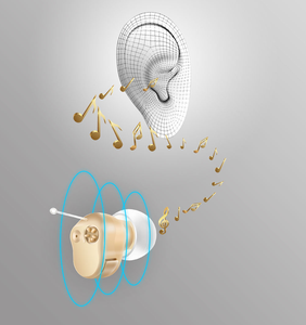 Kit d'aide auditive avec boîte de rangement, amplificateur sonore Portable + étui, sac rigide étanche pour protéger les accessoires d'aide auditive - Product Image 1