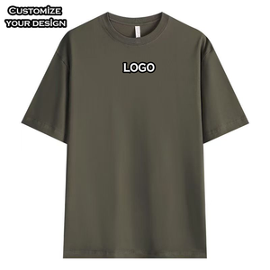 T-shirts pour hommes 100% coton de qualité supérieure, vente en gros du fabricant, logo personnalisé, coupe ample, col rond, impression sérigraphique - Product Image 2