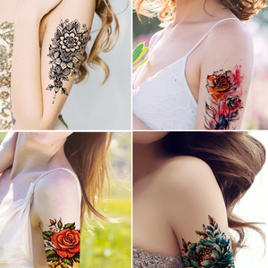 Pegatinas de Tatuajes Temporales Coloridas para Niñas, Calcomanías de Papel con Diseño de Pecas para Decoración Festiva, Uso Profesional en Arte Corporal - Product Image 2
