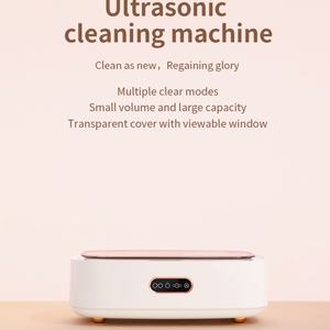 เครื่องทำความสะอาดอัลตราโซนิกแบบพกพาสำหรับบ้าน OEM ความถี่สูง ทำความสะอาดรอบทิศทาง 360 องศา สำหรับแว่นตาและเครื่องประดับ - Product Image 3