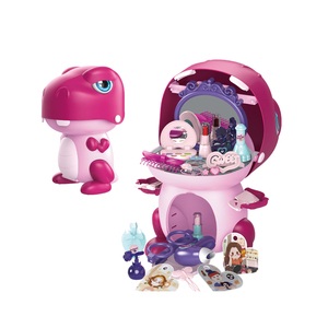 Dibujos animados de <span class=keywords><strong>dinosaurio</strong></span> deslizante vestidor juguete belleza conjunto niños juguetes para niñas kit de <span class=keywords><strong>maquillaje</strong></span> - Product Image 1