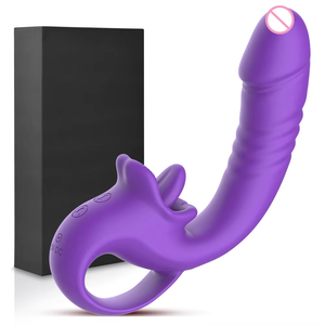 Vibrateur rétractable à 10 vitesses avec télécommande, rechargeable par USB, étanche, pour stimulation du point G et du clitoris - Product Image 2
