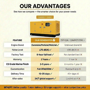ByPerkins Genset Silent 50 Kva 3 Phase 400/230V 50Hz <b>Generator</b> With Auto Start for Hospital Hotel Restaurants ISO CE 1103A-33TG1 - Product Image 5