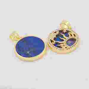 Colgante <span class=keywords><strong>de</strong></span> lazurita <span class=keywords><strong>de</strong></span> moda, joyería, brújula, amor, cielo estrellado, <span class=keywords><strong>amuleto</strong></span>, <span class=keywords><strong>estrella</strong></span> <span class=keywords><strong>de</strong></span> <span class=keywords><strong>David</strong></span>, collar <span class=keywords><strong>de</strong></span> circón, colgante, accesorios, joyería - Product Image 2