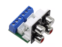 Adaptateur RCA pour entrée audio Lotus à 4 positions, pour carte de câblage de haut-parleur de châssis DIY, accessoires audio, carte de câblage