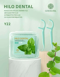 Hilo Dental Dental Floss 180 Pieces Bamboo Charcoal Activated Carbon Mint Flavor - Product Image 3