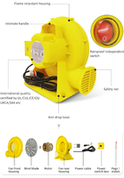 Ventilateur gonflable à haute pression de 550W US EU Standard