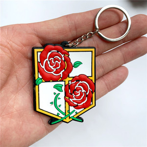 21 Designs Porte-clés en PVC <span class=keywords><strong>Eren</strong></span> Jaeger Mikasa Ackerman, Accessoire de Porte-clés Anime Créatif, Porte-clés en Caoutchouc PVC Mikasa Ackerman - Product Image 6