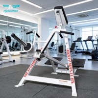 Vente en gros usine : Appareil de musculation commercial robuste en acier, à résistance réglable, à charge de plaques, avec support dorsal et pectoral, pour la musculation des dorsaux et des pectoraux en position T-Bar