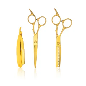 Haarknippen Dunner Schaar Kapper Kappers Scheermesjes Salon Set Cutting Edge Scharen Solingen Haarschaar