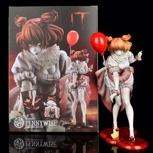 Figura de acción de Pennywise de la película It: Capítulo Uno, versión femenina, modelo de exhibición, edición brasileña de PVC - Product Image 3