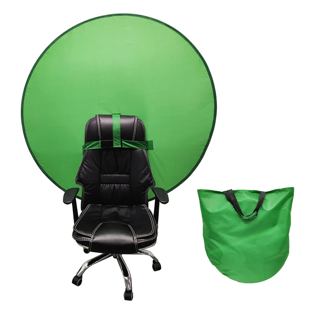JUNNX-Fondo de silla Chroma Key, pantalla verde para retrato, fotos, transmisión en directo, juego, 4,65 pies, 142 CM, 110CM, 75CM