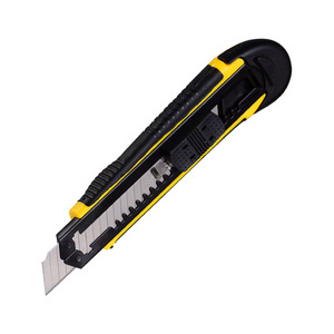 Utility Knife 18mm Blade Stainless Steel With Rubber Coating For Paper Cutting And Wallpaper Removal - Product Image 2