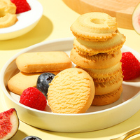 Biscuits au beurre moelleux 102g, biscuits sucrés, boîte exquise, en-cas de pâtisserie, biscuits sablés, vente en gros B2B