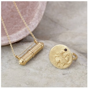 Vendita caldo dell'<span class=keywords><strong>argento</strong></span> sterlina 925 di modo placcato oro <span class=keywords><strong>leone</strong></span> alato zaffiro <span class=keywords><strong>argento</strong></span> della <span class=keywords><strong>collana</strong></span> della moneta - Product Image 3