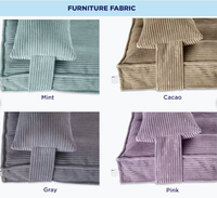 Lit pour chien de grande taille gris avec housse lavable, lit orthopédique marron pour chien, lit pour chien en velours côtelé durable et doux, taille XL