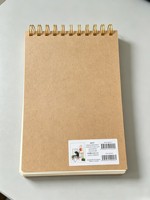 Großhandel Katzenmuster Goldenes Doppeldrahtgebundenes Notizbuch Vollfarbiges Cartoon-Tier-Kunststudio Hardcover-Tagebuch als Geschenk für Studenten