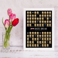 Affiche à gratter, 100 Dates, idées, aventure, Couple, motivation, réalisations, liste de contrôle, cadeau de saint-valentin