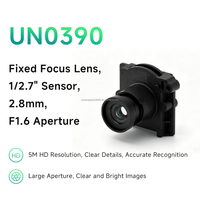 Objectif de caméra de sécurité à grande ouverture F1.6, 1,6 MP, 2,8 mm, objectif fixe, grand angle 110°, capteur 1/2,7'', vision de jour et de nuit, monture M12
