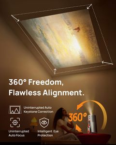 Projecteur portable d'extérieur XGIMI <span class=keywords><strong>MoGo</strong></span> 4, 70 pouces, résolution 1080P, 3D, mise au point manuelle, batterie intégrée (<span class=keywords><strong>2</strong></span>-3 heures), Google TV, garantie 1 an - Product Image 6