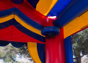 ปราสาทกระโดดพีวีซีพร้อมสไลเดอร์เป่าลมสำหรับเด็กบ้านเด้งเดินเล่นตามจันทรคติเชิงพาณิชย์มีสไลเดอร์รวมของเล่นเป่าลมสำหรับเด็ก - Product Image 6