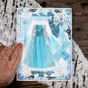 Halloween princesa Elsa disfraz vestido niñas pequeñas fiesta de cumpleaños reina Cosplay <span class=keywords><strong>Aurora</strong></span> Moana 3 piezas TV <span class=keywords><strong>película</strong></span> - Product Image 2