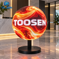 Layar LED Definisi Tinggi Bentuk Bola untuk Dalam Ruangan RoHS 7680Hz TOOSEN P1.2 P1.5 P2 Video Wall LED untuk Proyek Showroom Komersial