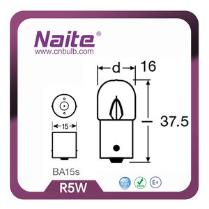 Nuevas Bombillas Halógenas Miniatura <span class=keywords><strong>T16</strong></span> Ámbar 12V 5W BA15S Lámpara Automotriz para Autos - Product Image 5