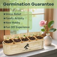 Kit de bonsaï pour débutants, bonsaïs uniques à faire soi-même pour adultes, kit complet de plantes d'intérieur, cadeau de jardinage idéal pour les femmes et les hommes