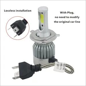 Powerful Super Bright Led Head Lights 6000k Aluminum H4 H7 H11 Led Car Bulb