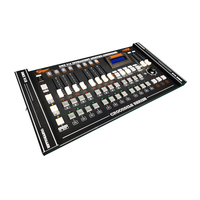 Contrôleur de lumière de scène DMX 512 d'usine avec 24 canaux, 8 faders, 3 pages, design console crocodile