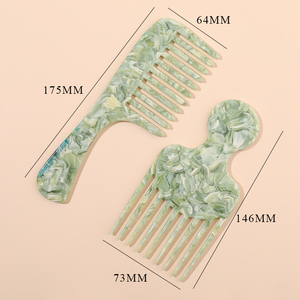 Midairy 3000 + Logo de couleur personnalisé Soins personnels nettoyage antistatique du <span class=keywords><strong>peigne</strong></span> en écaille de tortue en acétate <span class=keywords><strong>peigne</strong></span> à dents larges - Product Image 5