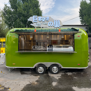 Carrito de Helados, Camioneta Retro, Remolque de Comida, Quiosco de Acero Inoxidable - Product Image 1