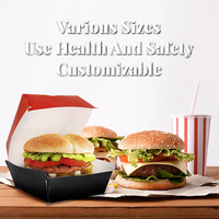 Cajas de Cartón Blanco Biodegradables Reciclables ZJPACK, Impresión de Logotipo Personalizado, Cajas Ranuradas con Relieve para Empaque de Alimentos, Hamburguesas
