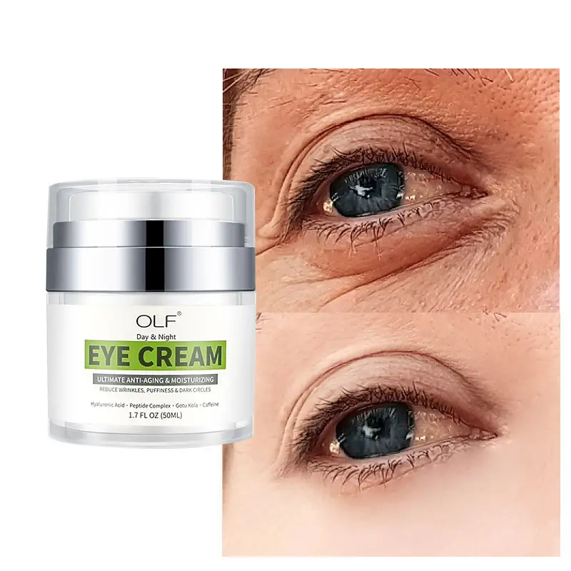 El mejor colágeno Mineral Rose Snail Coffee Repair The Skin Eye Wrinkle Cream para la cara Oem Vegan Anti Aging Vitamin K Eye Cream