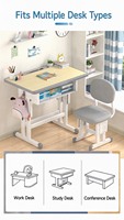 Chaise d'étude pour enfants réglable en hauteur, ergonomique, avec dossier, pour corriger la posture, idéale pour la maison et l'école
