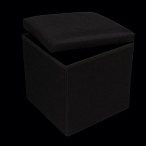 Modern <b>Stool</b> Living Room Furniture <b>Storage</b> Box Fabric Stainless Steel Bamboo Highest Quality Sample Available - Product Image 3