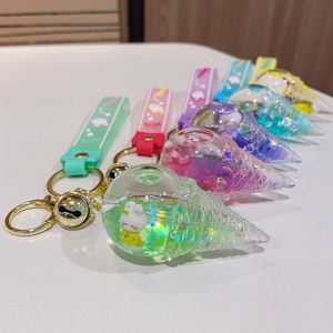 Custom Creative Ice Cream Milk Tea Mini 3D Pvc Keychain Metal Keyring Car Accessories Rubber <b>Key</b> <b>Chains</b> - Product Image 3