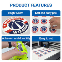 Rouleaux de film PU thermofusible 3D TPU, adhésif de transfert thermique HTV, vinyle imprimable jet d'encre UV DTF pour tissus et textiles